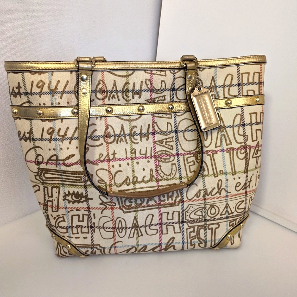 Coach Chelsea Tatersall Graffiti Tote Bag XL